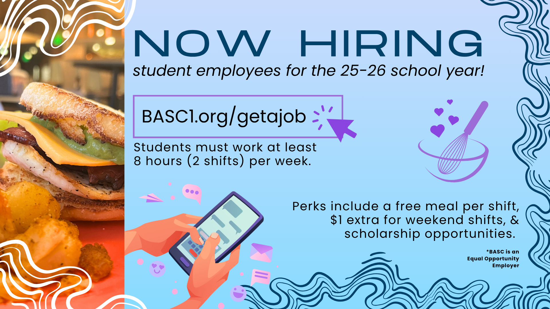 now hiring ad